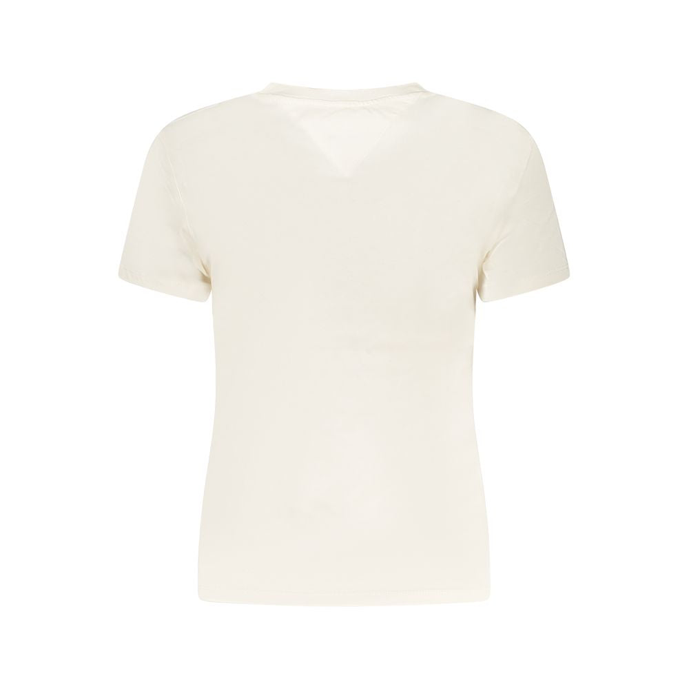 Beige katoenen top en T-shirt van Tommy Hilfiger