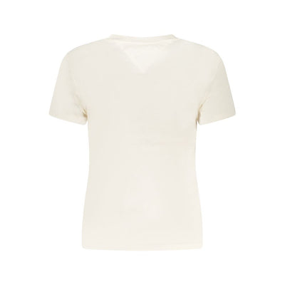Beige katoenen top en T-shirt van Tommy Hilfiger