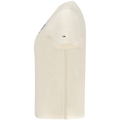 Beige katoenen top en T-shirt van Tommy Hilfiger