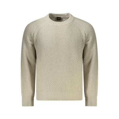 Pull en laine beige Hugo Boss