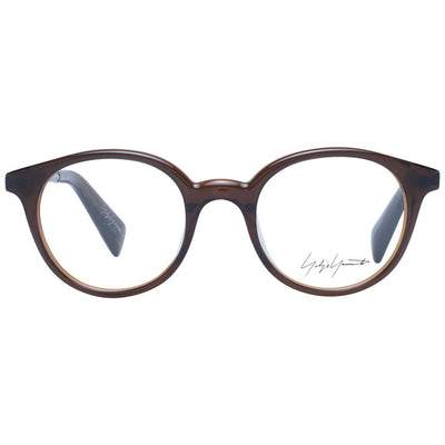 Montures de lunettes unisexes marron Yohji Yamamoto
