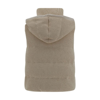 Brunello Cucinelli donsvest met capuchon