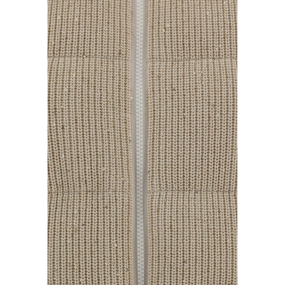 Brunello Cucinelli donsvest met capuchon