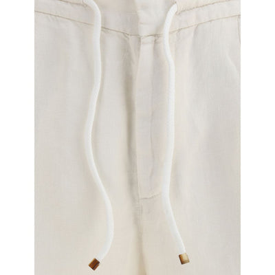 Brunello Cucinelli linnen geverfde shorts