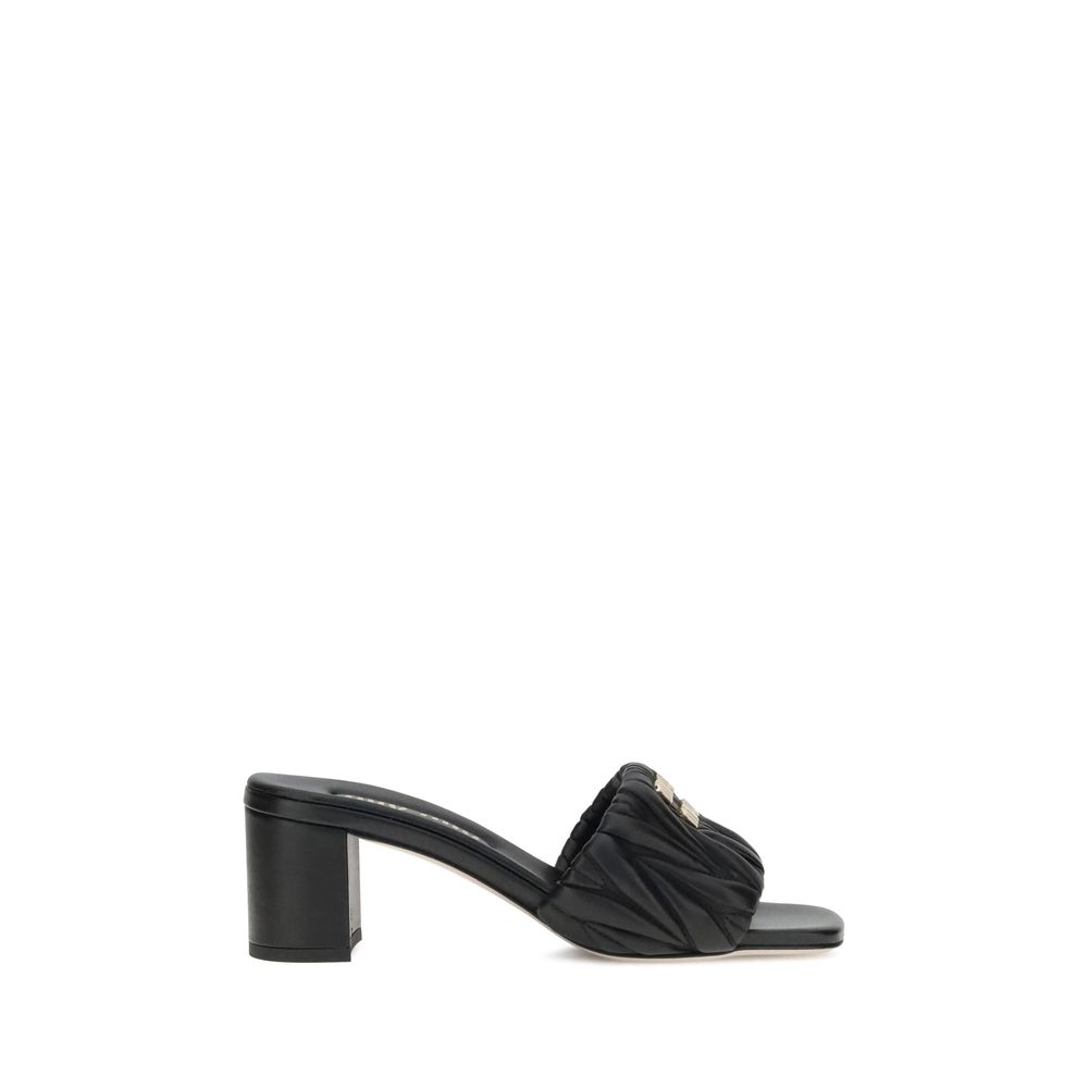 Miu Miu Logoed Sandalen