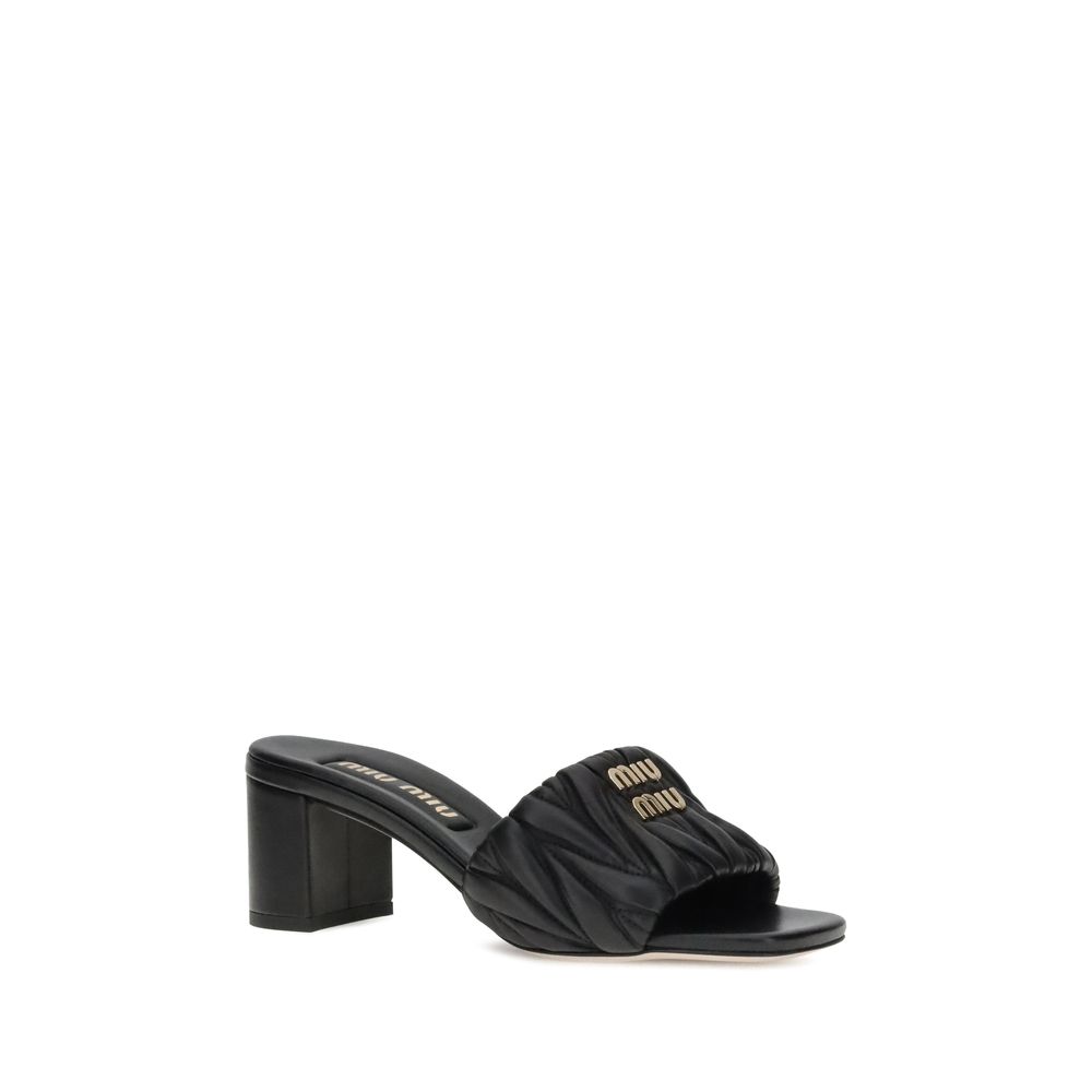 Miu Miu Logoed Sandalen