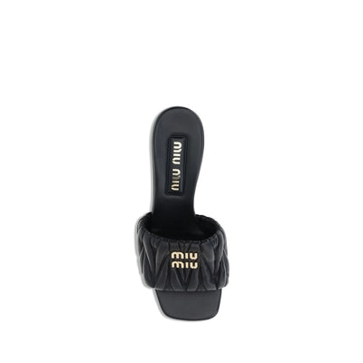 Miu Miu Logoed Sandalen