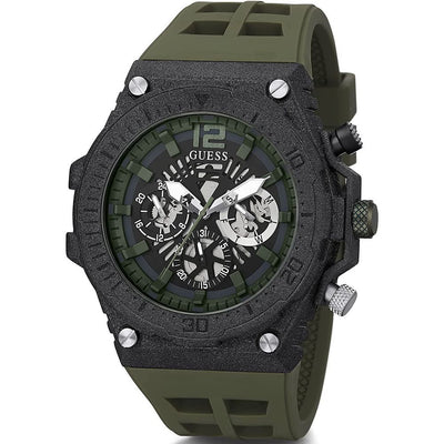 Montre synthétique verte Guess