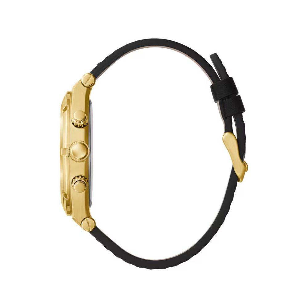Guess Zwart Leren Horloge