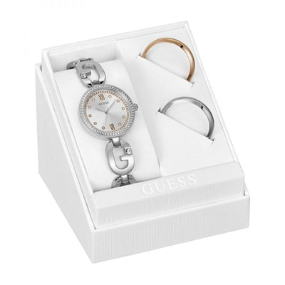 Guess grijs roestvrijstalen horloge
