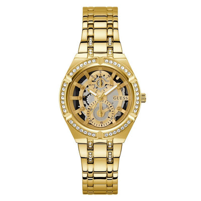 Guess Goudkleurig Roestvrijstalen Horloge