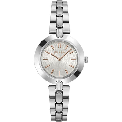 Furla Grijs Roestvrijstalen Horloge