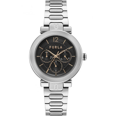 Furla Grijs Roestvrijstalen Horloge