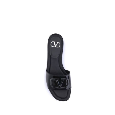 Valentino Garavani Patent leathe VLogo slide Sandals