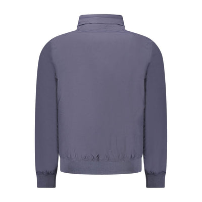 K-WAY Blue Nylon Men Jacket