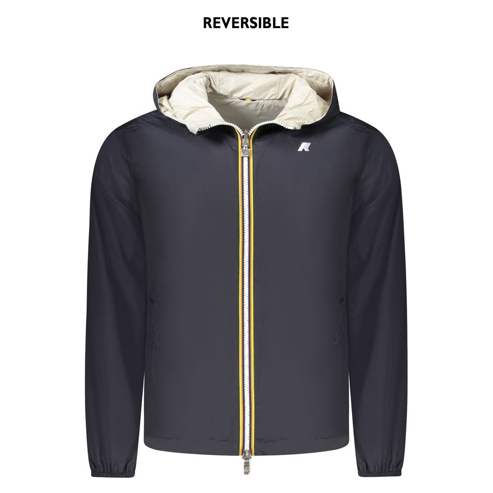 Veste K-WAY bleue en nylon recyclé pour homme