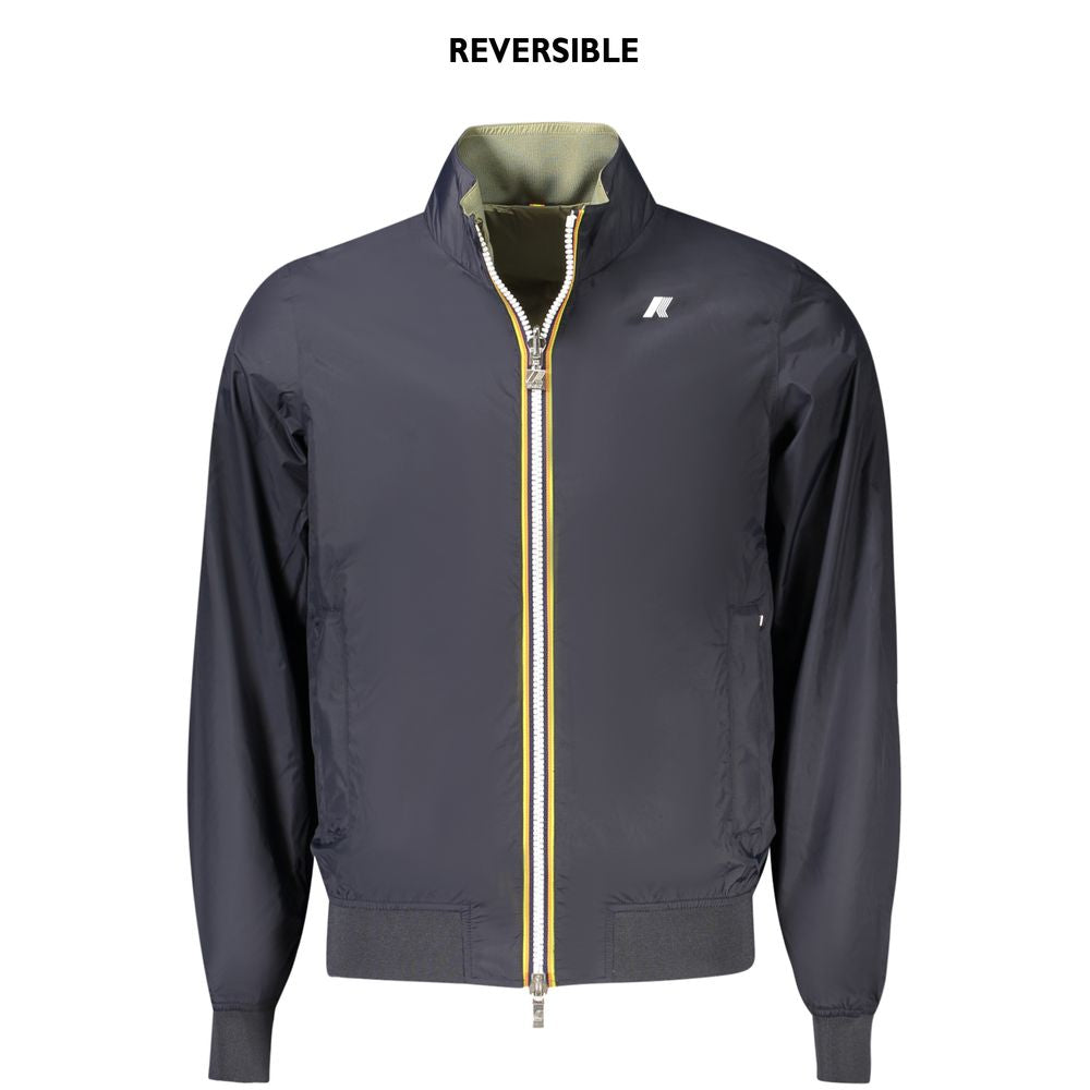 K-WAY Blauw Nylon Herenjack