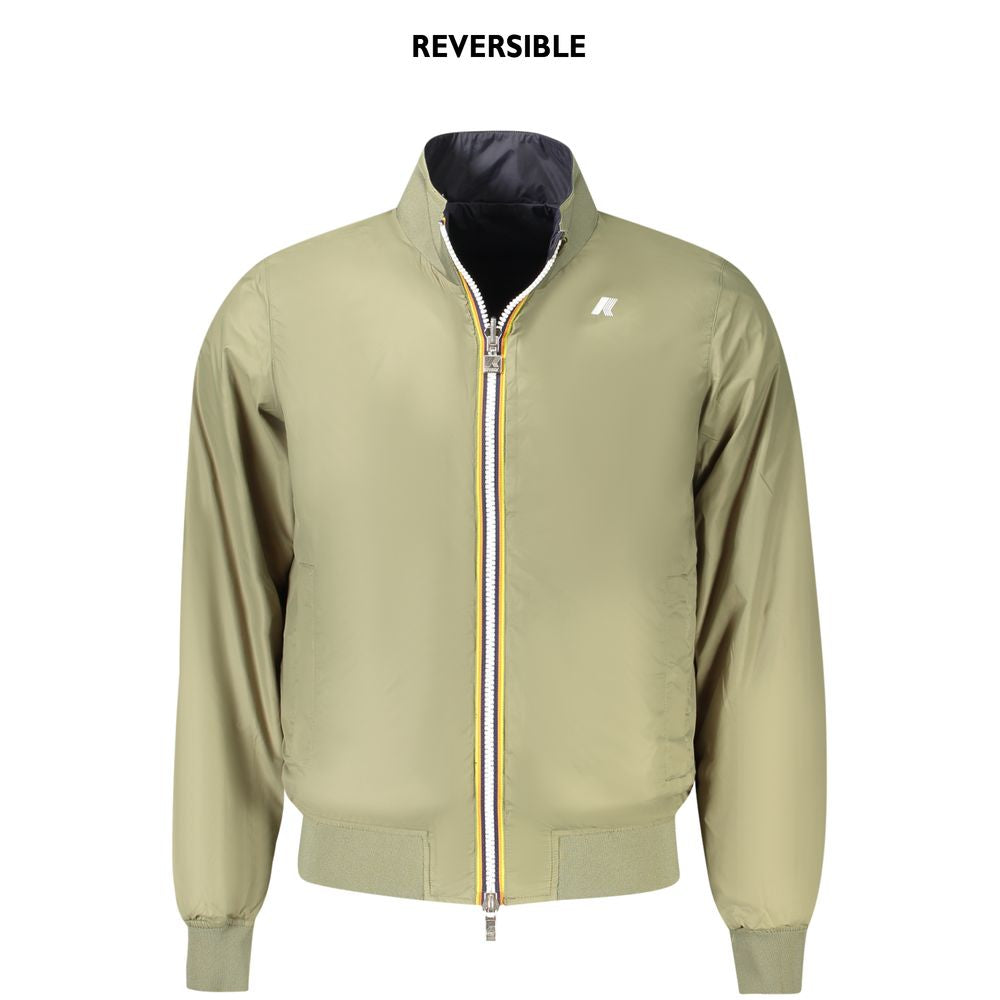 K-WAY Blauw Nylon Herenjack