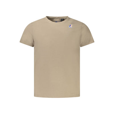 K-WAY Beige Cotton Men T-Shirt
