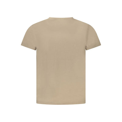 K-WAY Beige Cotton Men T-Shirt