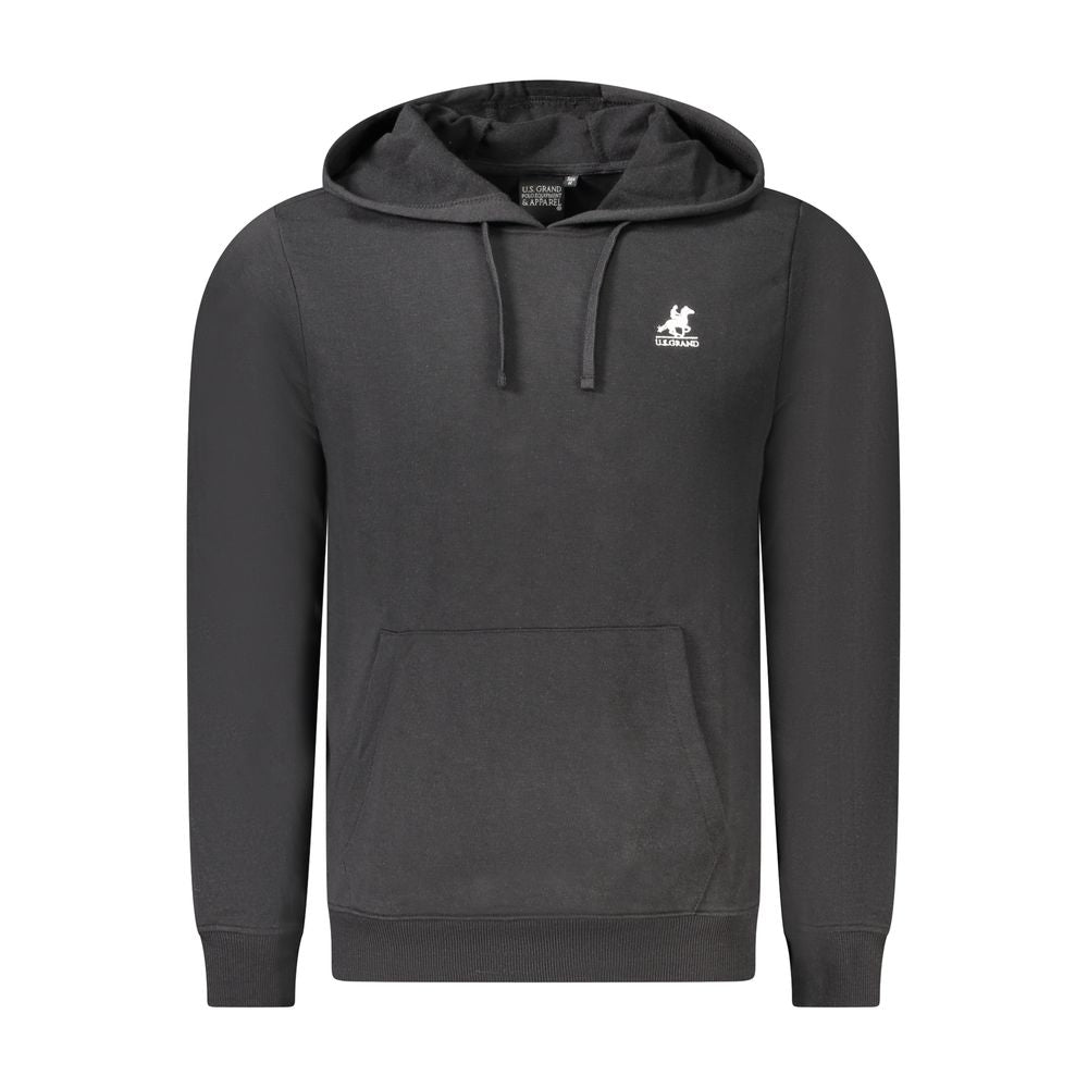 U.S. Grand Polo Black Cotton Men Sweater