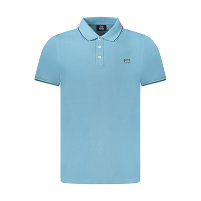 Norway 1963 Blue Cotton Men Polo Shirt