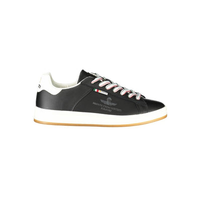 Esercito 1659 Zwarte Leren Heren Sneaker