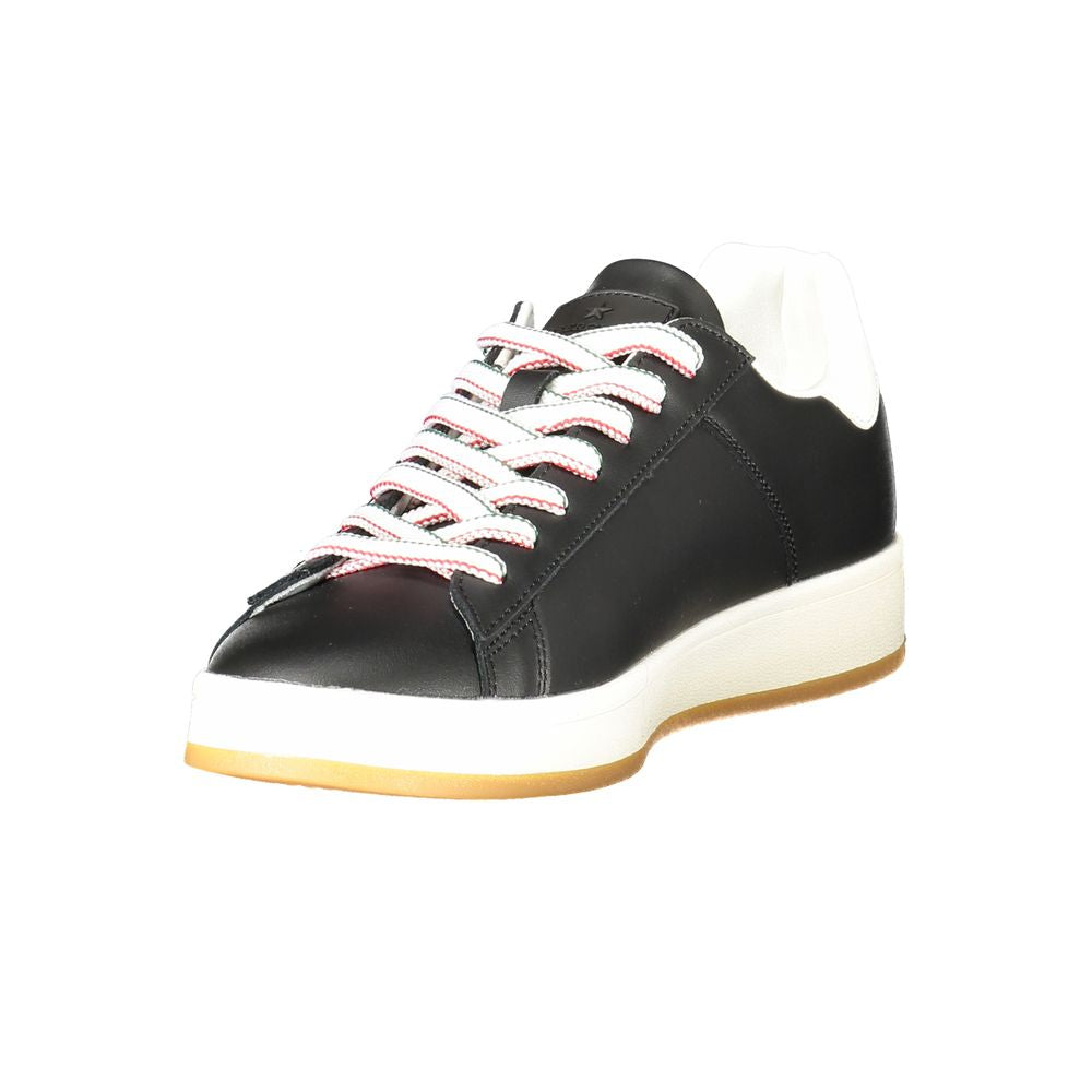 Esercito 1659 Zwarte Leren Heren Sneaker