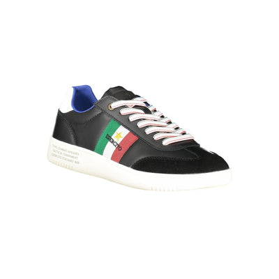 Esercito 1659 Zwarte Leren Heren Sneaker