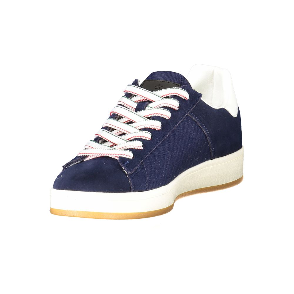 Esercito 1659 blauw lederen heren sneaker