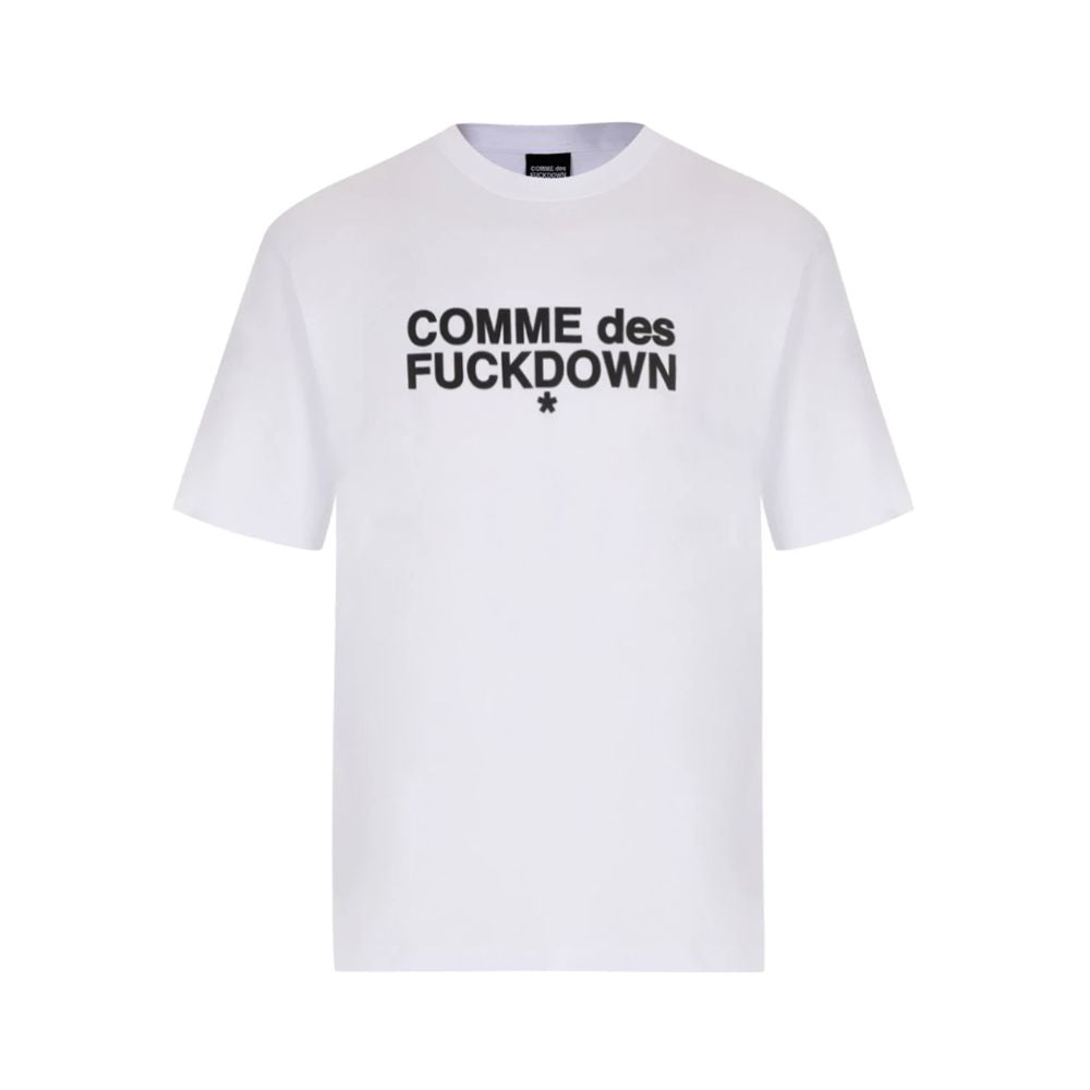 Comme Des Fuckdown Wit Katoenen T-shirt