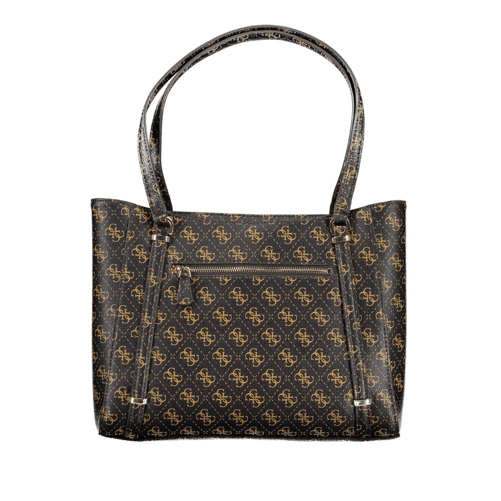 Sac à main Guess Jeans en polyéthylène marron
