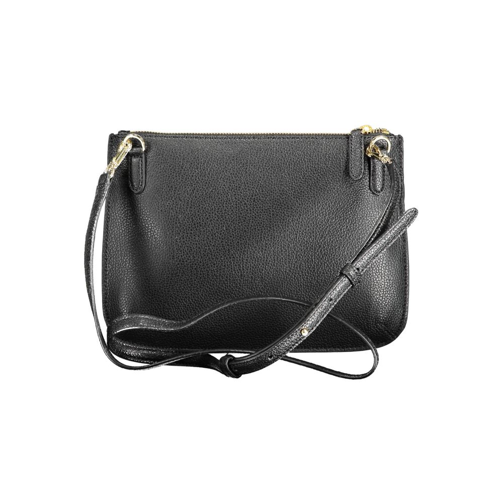 Sac à main en cuir noir Ralph Lauren