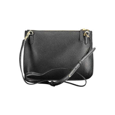 Sac à main en cuir noir Ralph Lauren