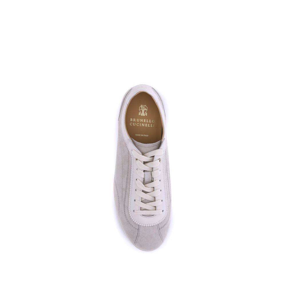 Brunello Cucinelli Suède leren sneakers