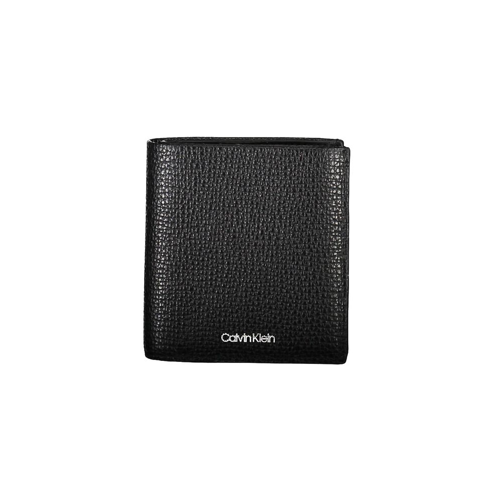Calvin Klein Zwarte Leren Portemonnee