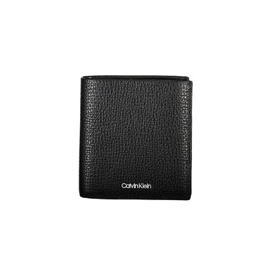 Calvin Klein Zwarte Leren Portemonnee
