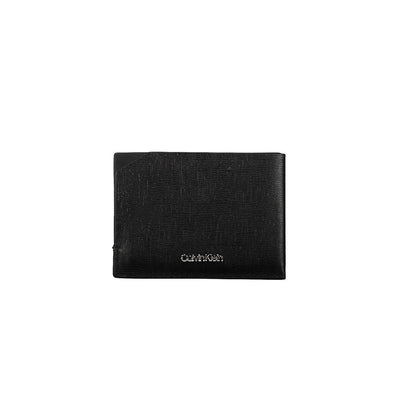 Calvin Klein Zwarte Leren Portemonnee