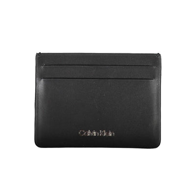 Calvin Klein Zwarte Leren Portemonnee