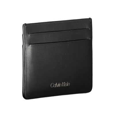 Calvin Klein Zwarte Leren Portemonnee