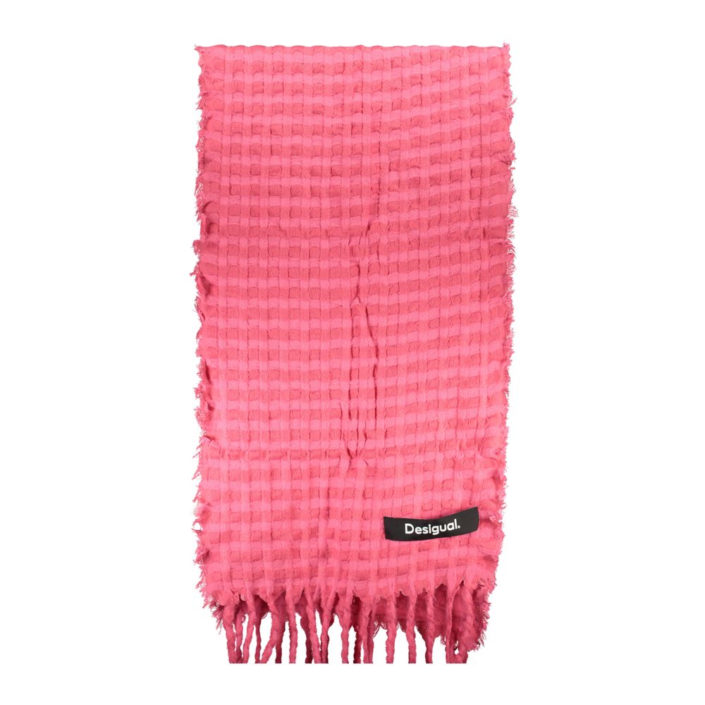 Écharpe Desigual en polyester rose