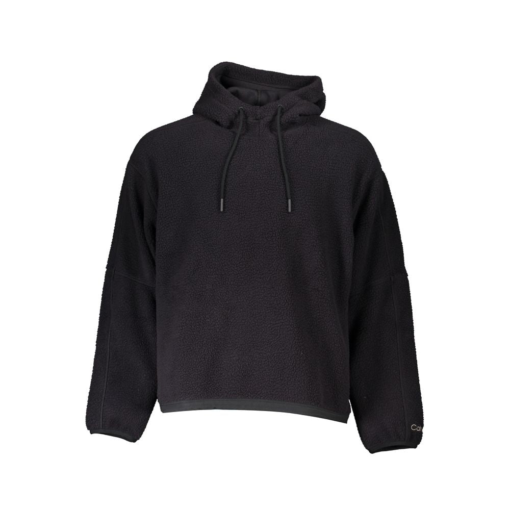 Pull homme noir en polyester avec capuche Calvin Klein