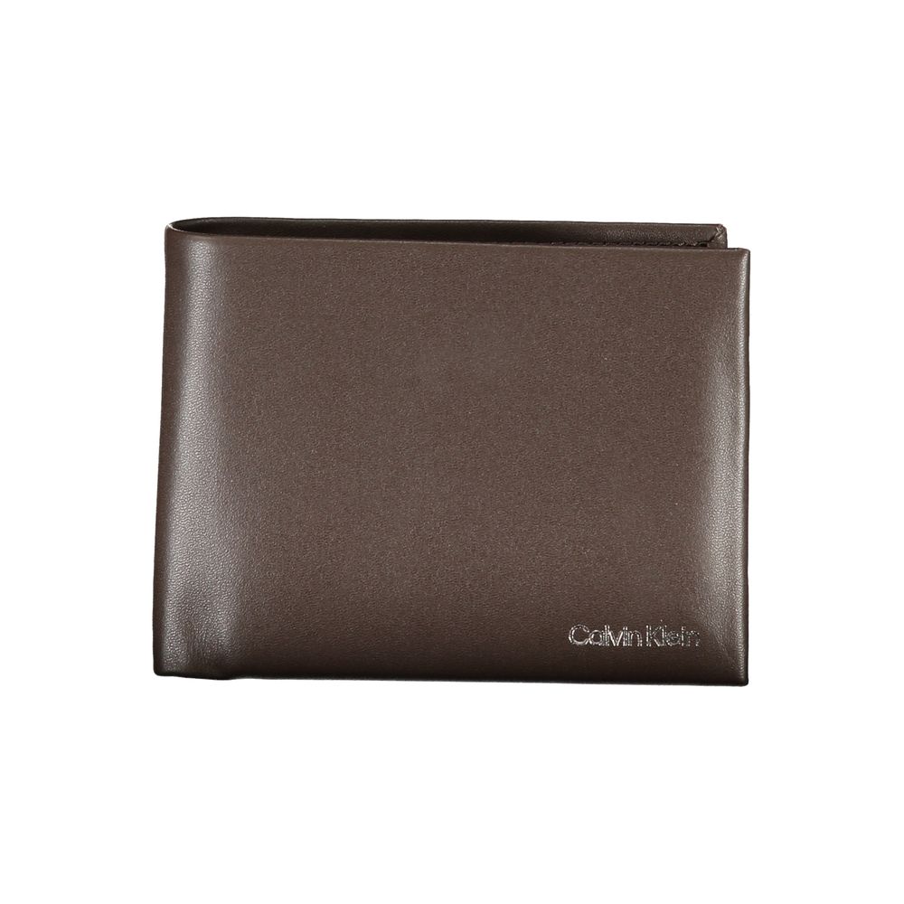 Calvin Klein Bruine Leren Portemonnee