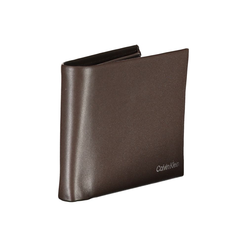 Calvin Klein Bruine Leren Portemonnee