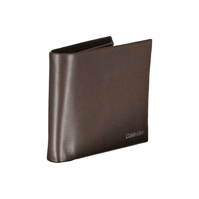 Calvin Klein Bruine Leren Portemonnee