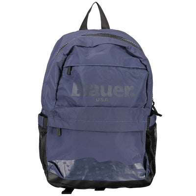 Blauer blauwe polyester rugzak