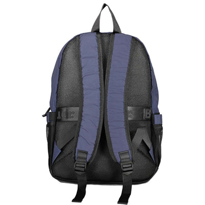 Blauer blauwe polyester rugzak