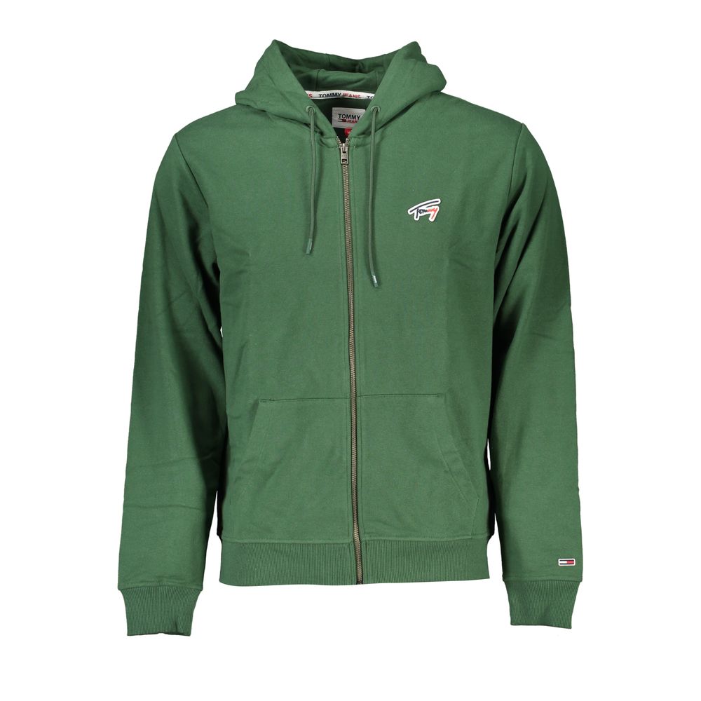 Sweat à capuche pour homme en coton vert Tommy Hilfiger