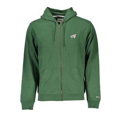 Sweat à capuche pour homme en coton vert Tommy Hilfiger