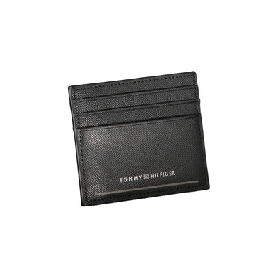 Tommy Hilfiger zwarte leren portemonnee